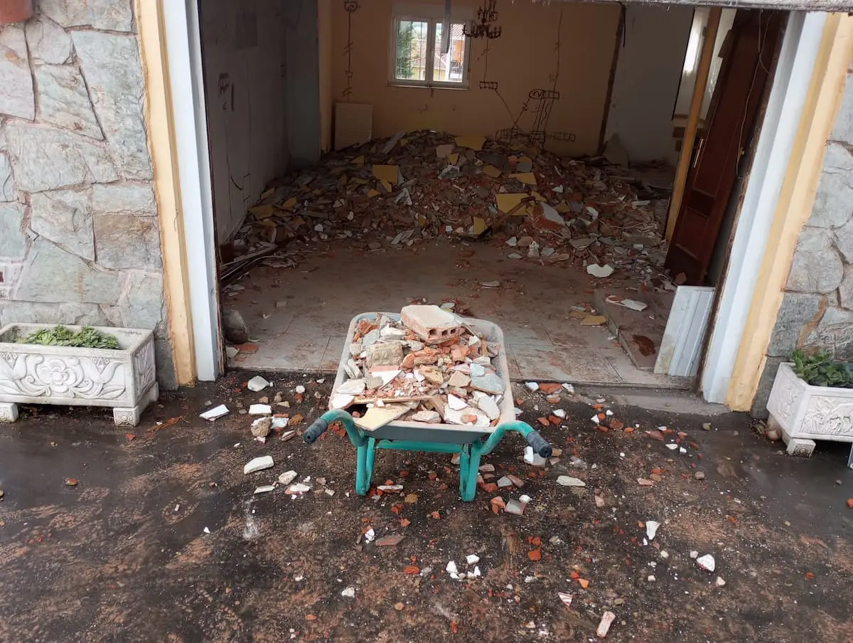 Retirada de escombros en Asturias